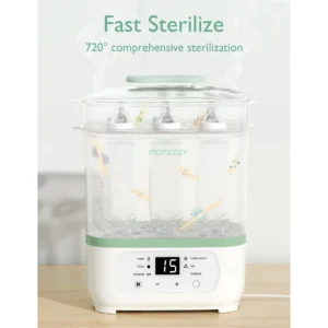 Momcozy Bottle Sterilizer and Dryer, 8-in-1 Electric Steam Baby Bottle Sterilizer for Baby Bottles