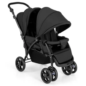 Costway Double Stroller Foldable Baby Twin Lightweight Travel Stroller Infant Pushchair Black