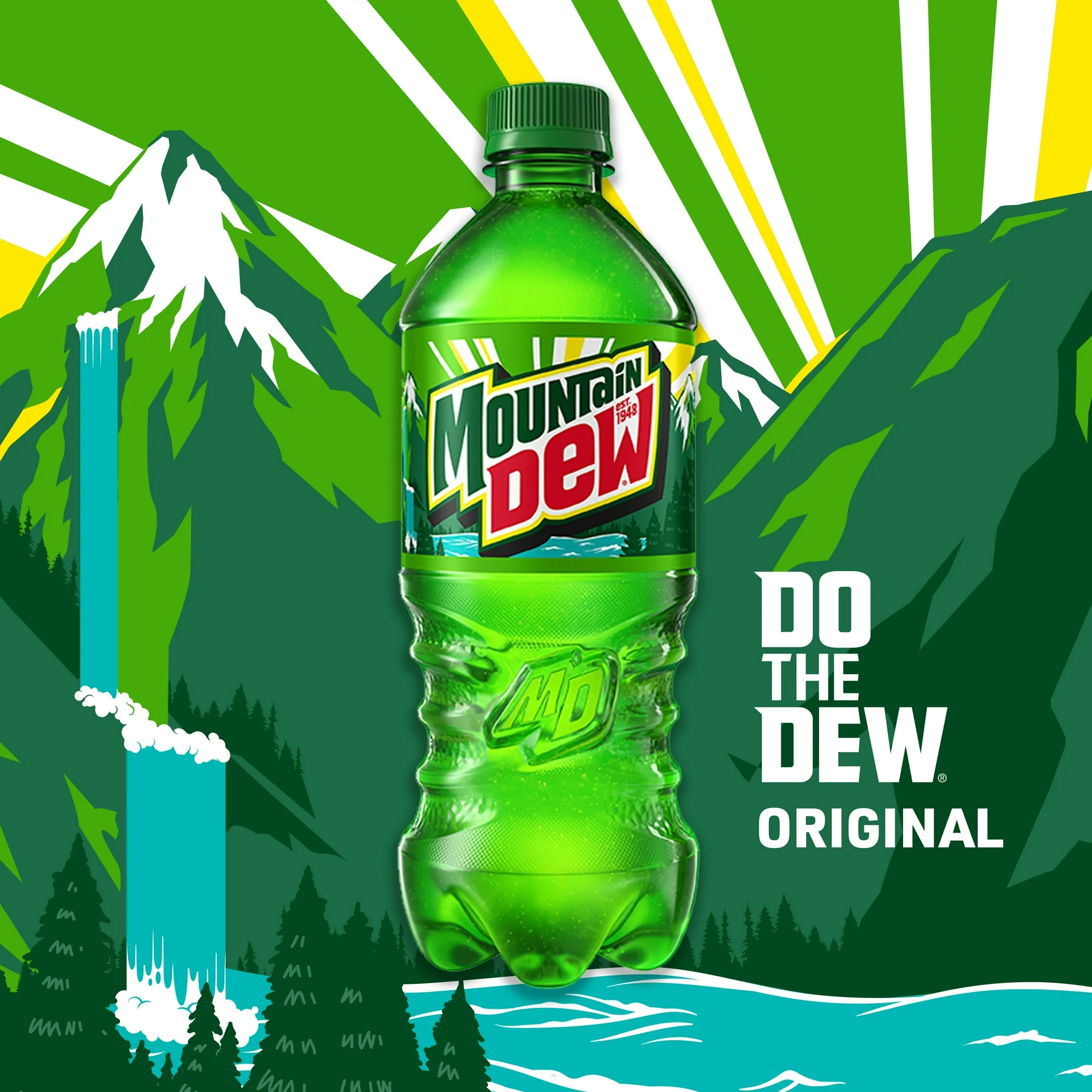 Mountain Dew Citrus Soda Pop, 16.9 fl oz, 12 Pack Bottles - 图片 4