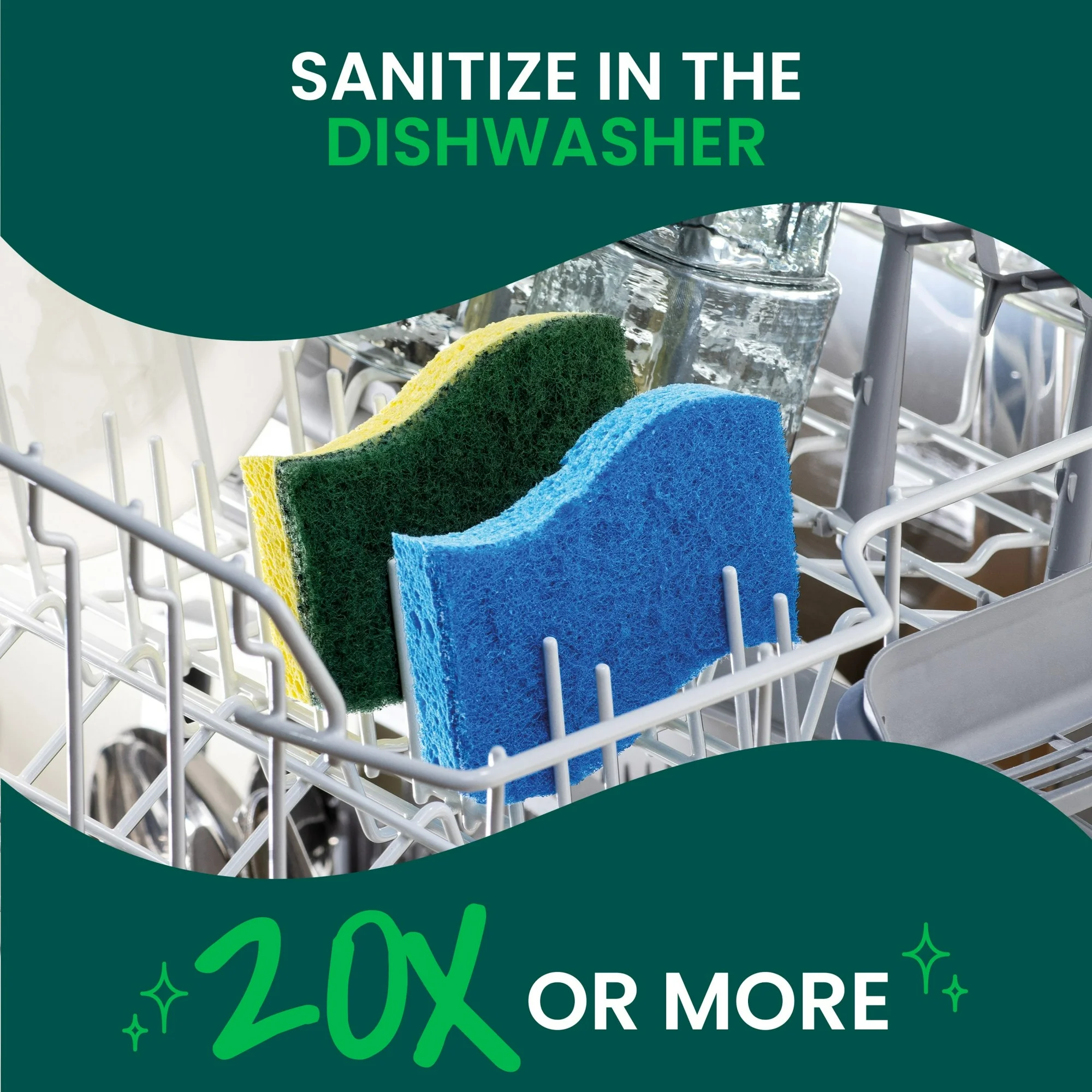 Scotch-Brite Heavy Duty Scrub Sponge, 6 Sponges - 图片 4
