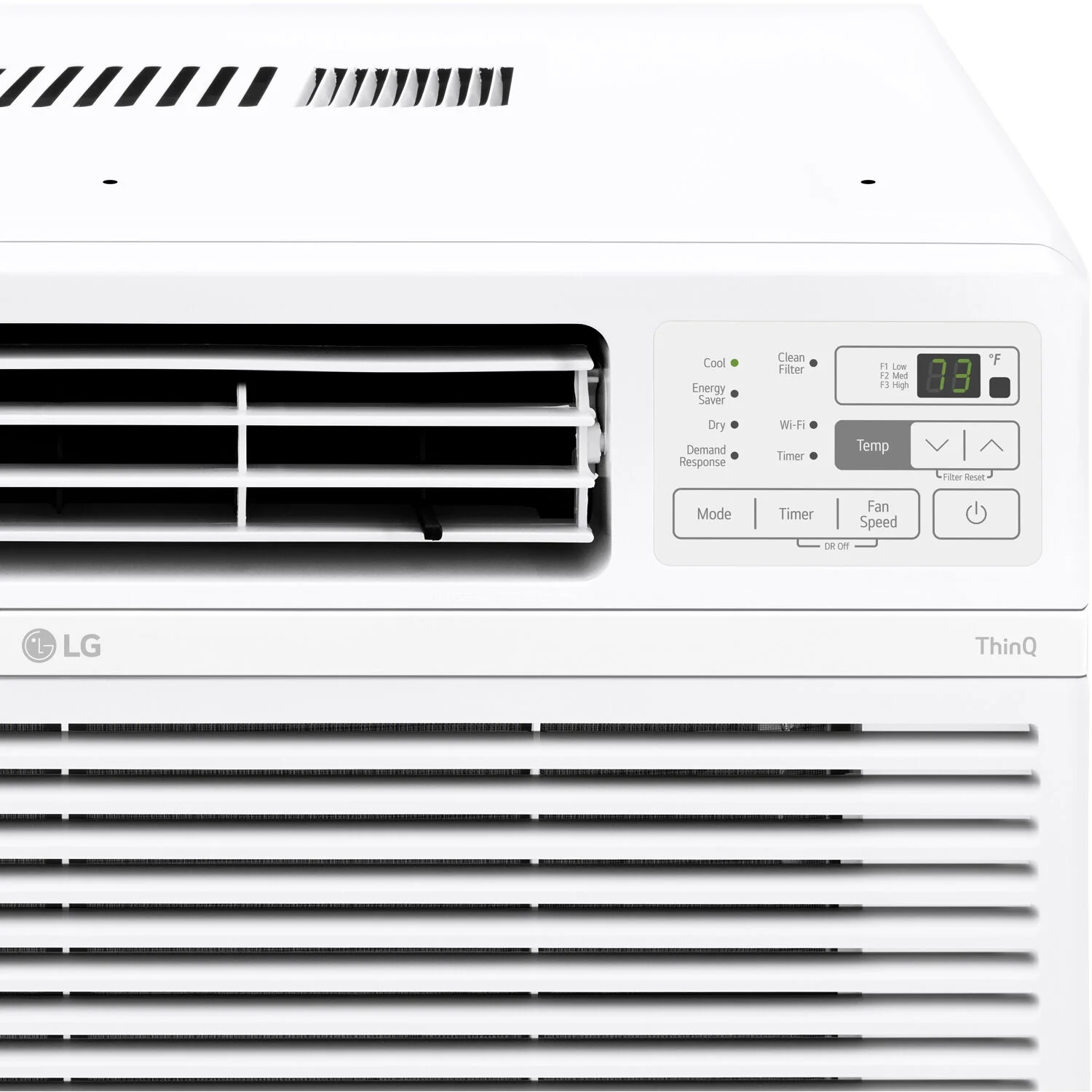 LG 12,000 BTU 115V 550 Sq ft New Window Air Conditioner with Wi-Fi and remote, White, LW1217ERSM1 - 图片 9