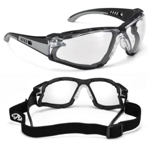 SAFEYEAR Anti Fog Clear Safety Glasses For Work,With Scratch Resistant,UV 400,Impact Resistant.ANSI Z87.1 Tested Protective Goggles- For DIY, Lab Chemistry, Cycling Sports Glasses (Three Colors)