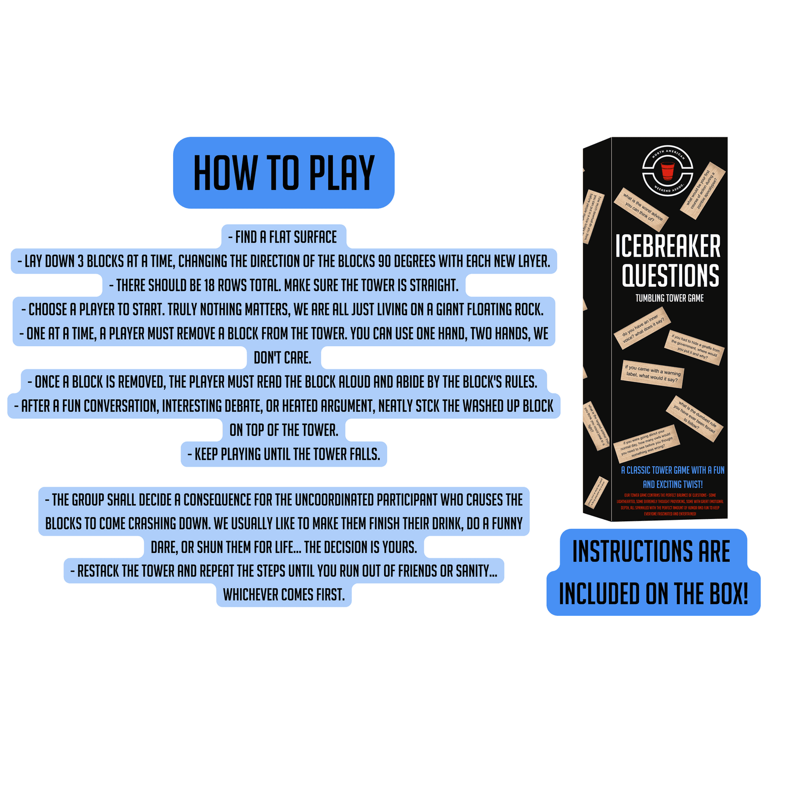 IceBreaker Questions - Tumbling Tower Game™ - 图片 4