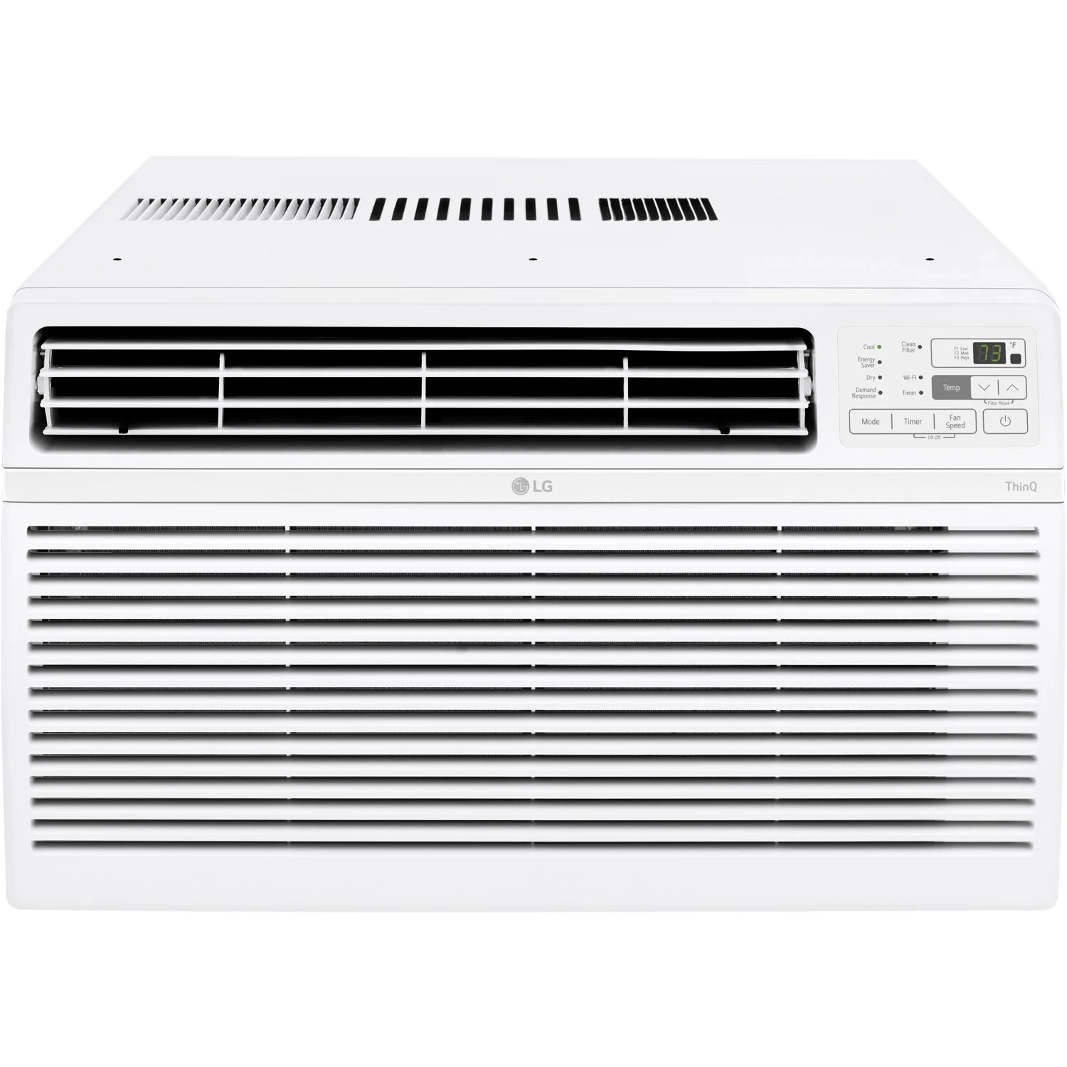 LG 12,000 BTU 115V 550 Sq ft New Window Air Conditioner with Wi-Fi and remote, White, LW1217ERSM1 - 图片 2