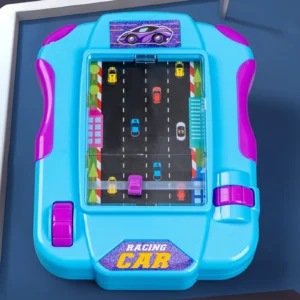 Racing Game Console, Kids Puzzle Board Game, Simulation Driving Toy, Parent-Child Interactive Toy, Portable Plastic Racing Challenge, Hand-Eye Coordination Training