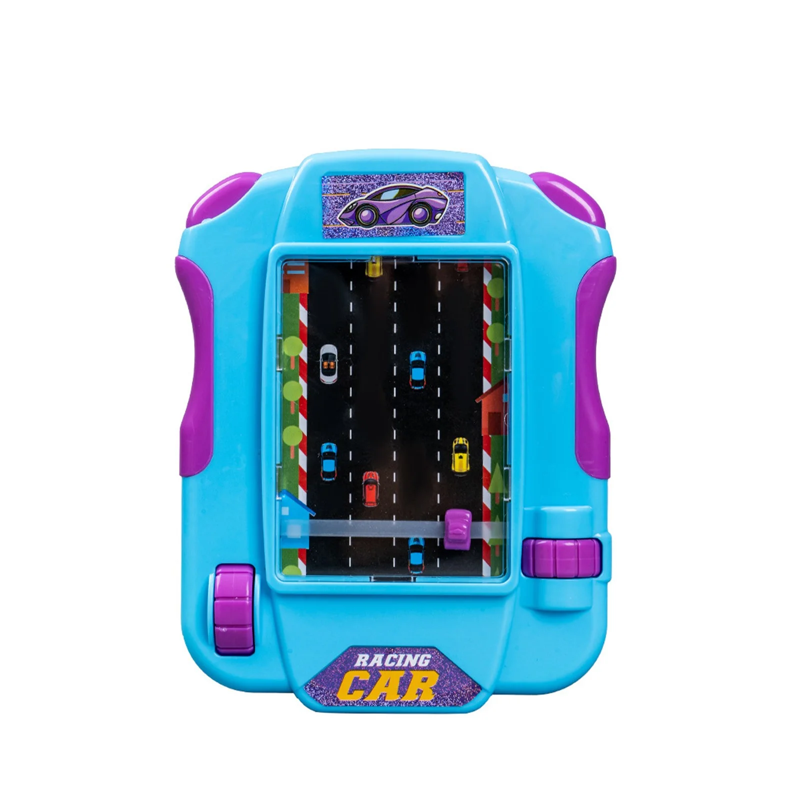 Racing Game Console, Kids Puzzle Board Game, Simulation Driving Toy, Parent-Child Interactive Toy, Portable Plastic Racing Challenge, Hand-Eye Coordination Training - 图片 3