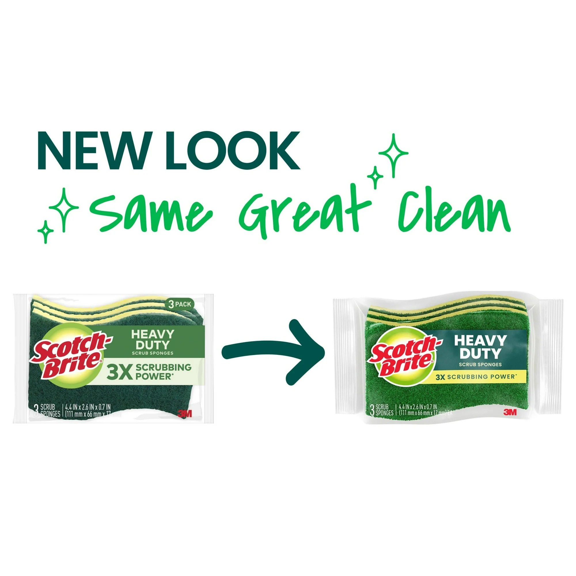 Scotch-Brite Heavy Duty Scrub Sponge, 6 Sponges - 图片 6