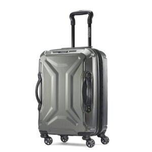 American Tourister Cargo Max 21" Hardside Durable Carry-on Spinner Luggage with Divider Pockets, Olive