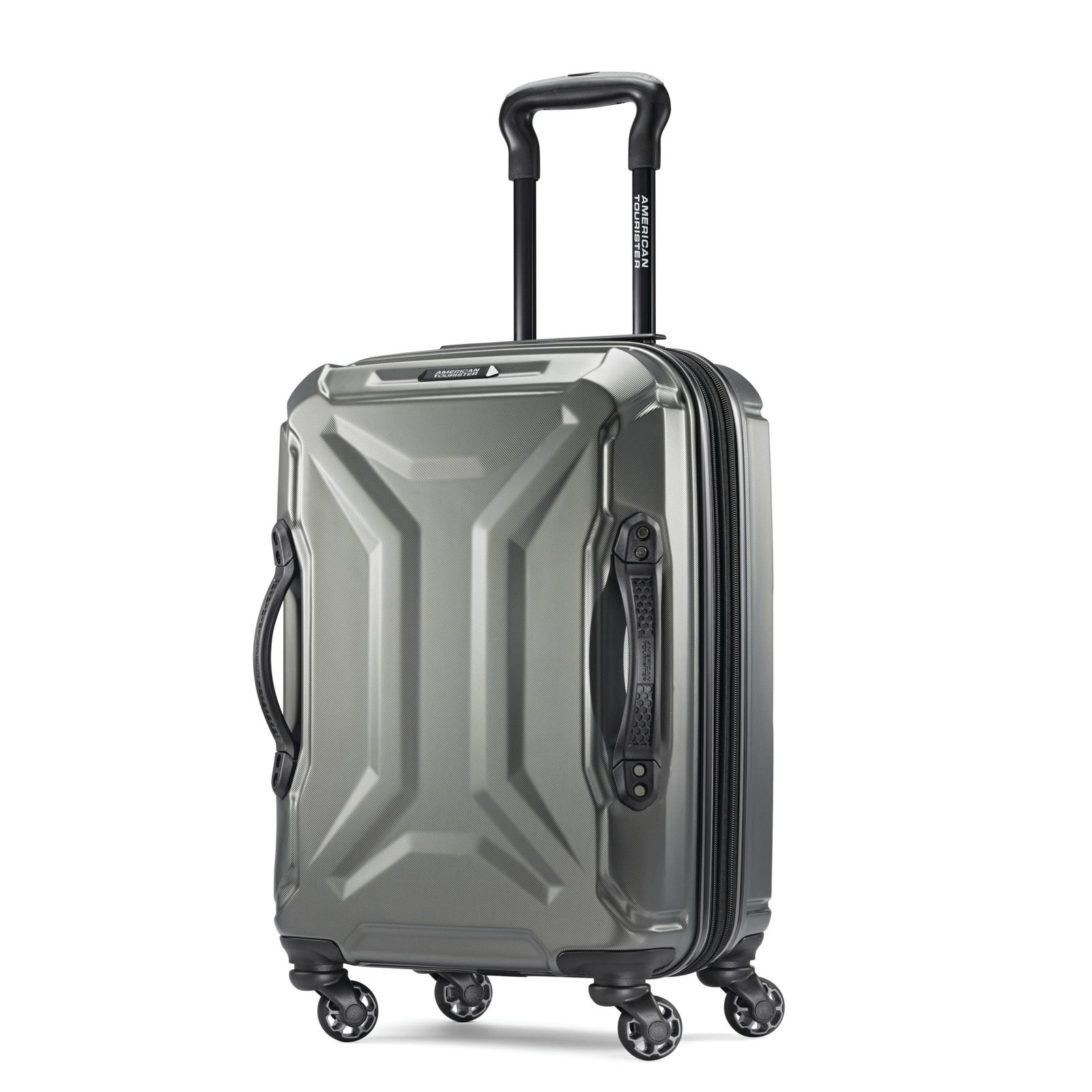 American Tourister Cargo Max 21" Hardside Durable Carry-on Spinner Luggage with Divider Pockets, Olive