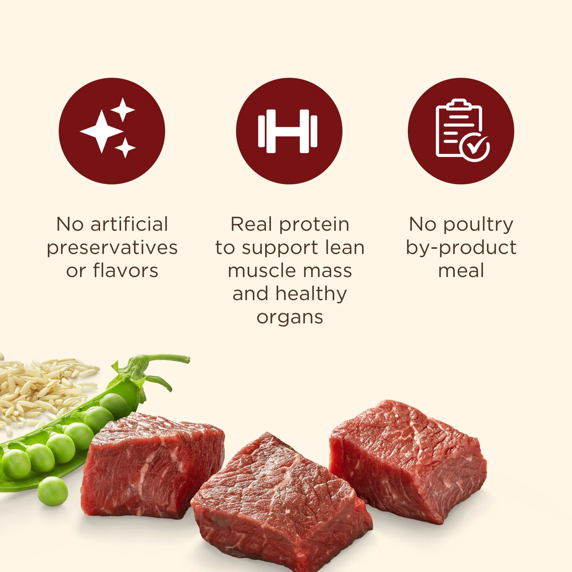 Rachael Ray Nutrish Natural Dry Dog Food, Real Beef, Pea & Brown Rice Recipe, 6 lbs - 图片 2