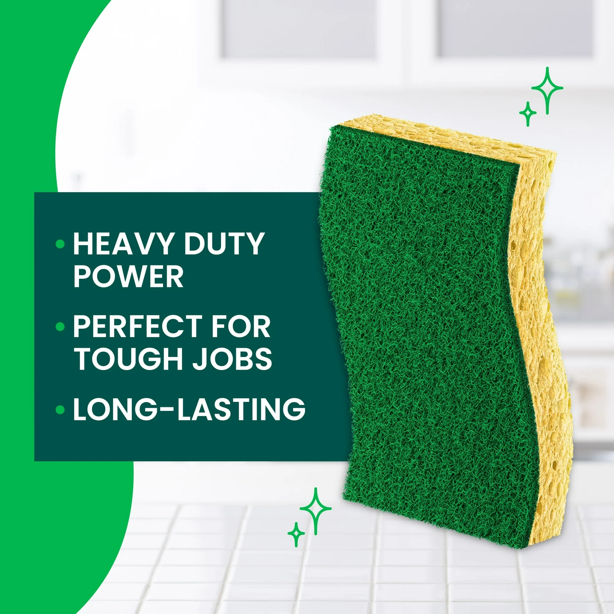 Scotch-Brite Heavy Duty Scrub Sponge, 6 Sponges - 图片 7
