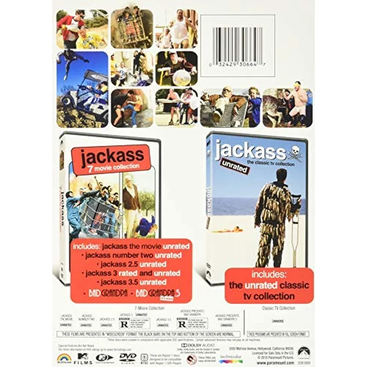 Jackass: Complete Movie and TV Collection (Includes Jackass 7-Movie Collection / Jackass: The Classic TV Collection) (DVD) - 图片 2