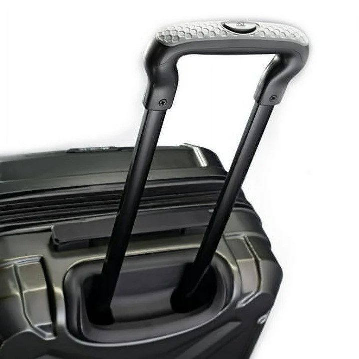American Tourister Cargo Max 21" Hardside Durable Carry-on Spinner Luggage with Divider Pockets, Olive - 图片 4
